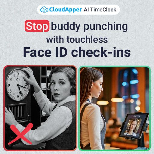 Stop-buddy-punching-touchless-face-id-punches-with-cloudapper-ai-timeclock